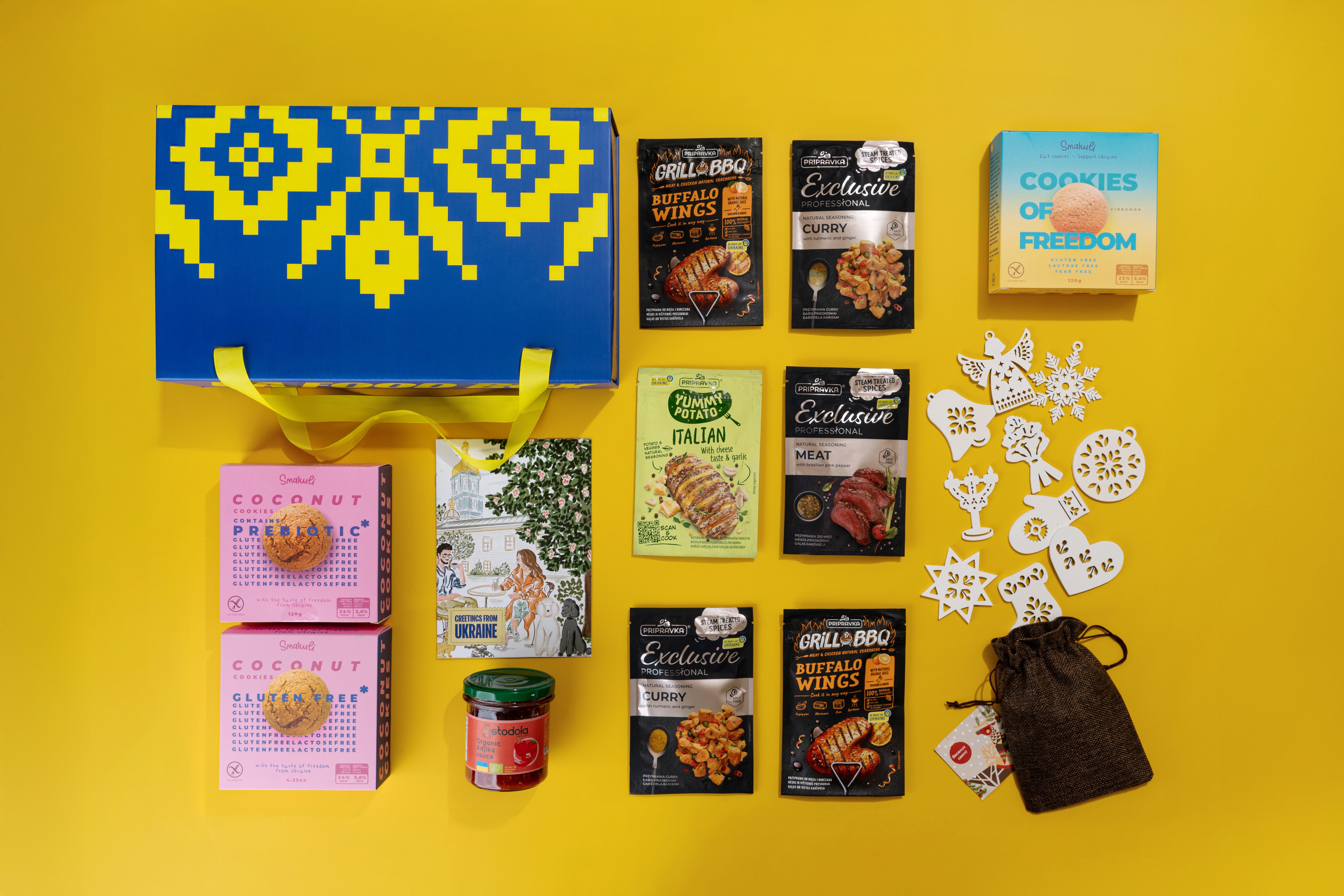 All 29 treats that will be inside the box